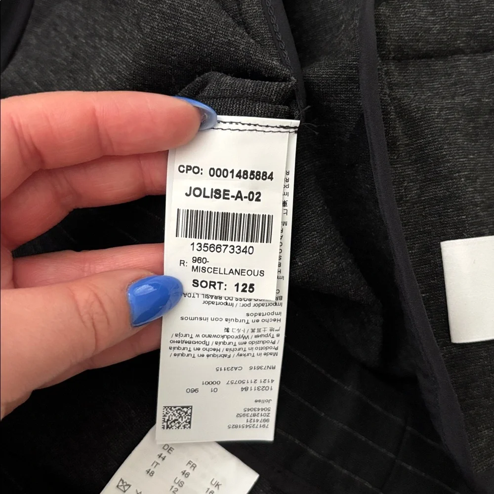 Hugo Boss Jolise Pinstripe Stretch Slim Leg Pant Suit